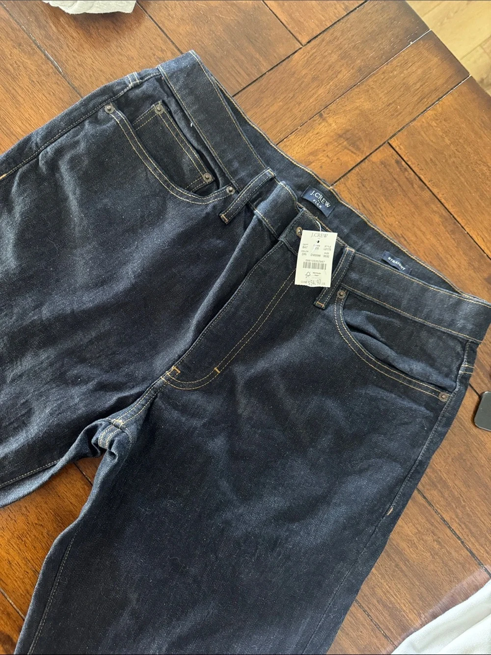 J. Crew Black Denim Jeans with Contrast Stitching